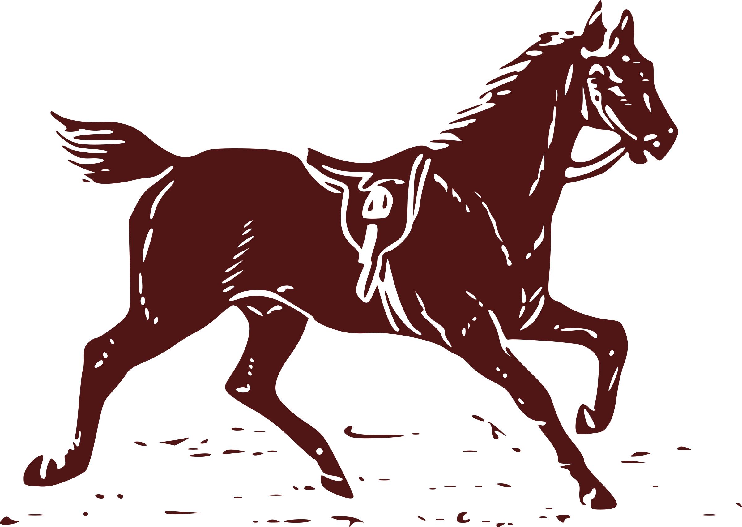 Horse with Saddle png