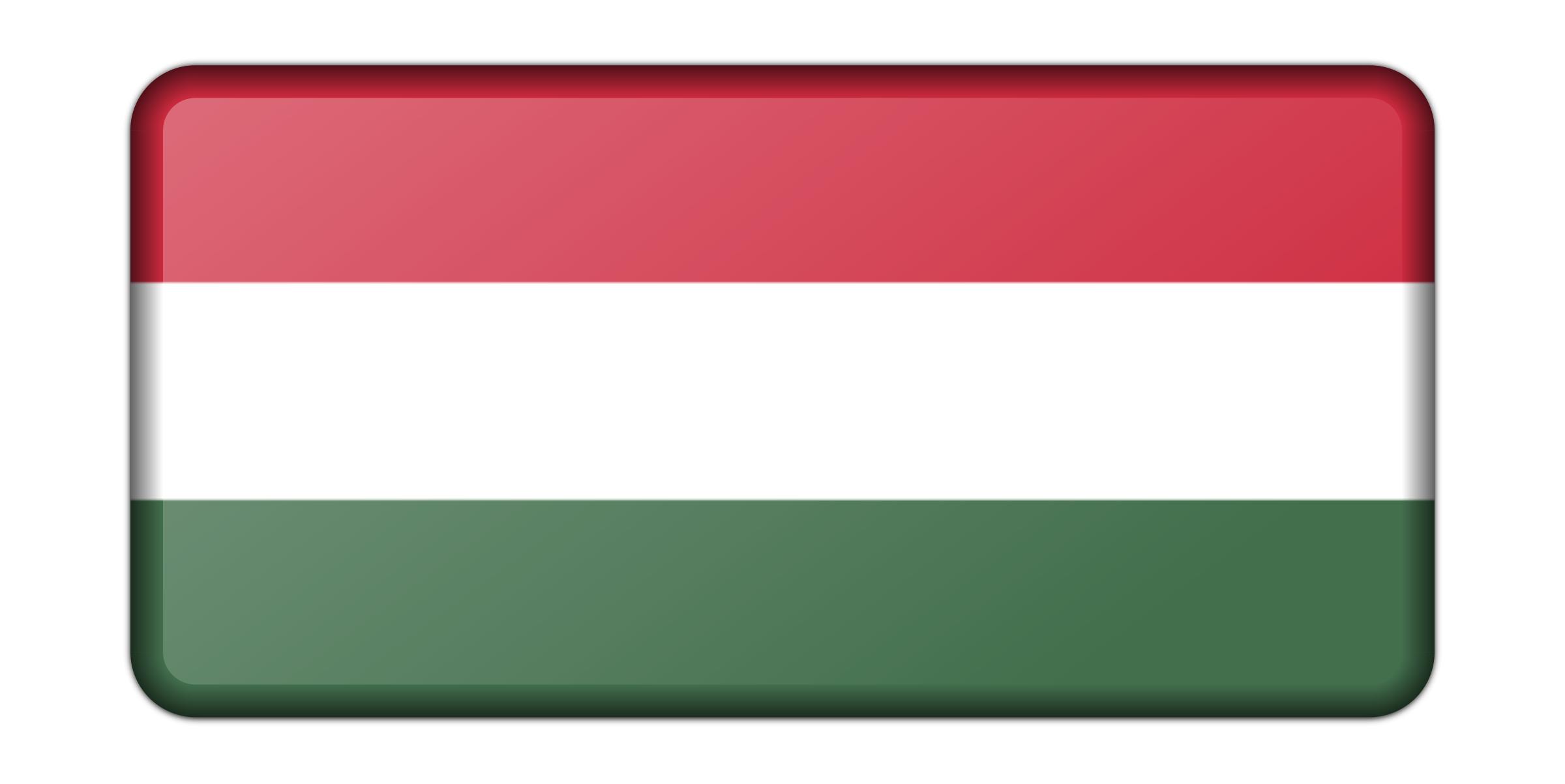Hungary flag (bevelled) png