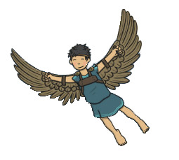 Icarus Cartoon Figure png icons