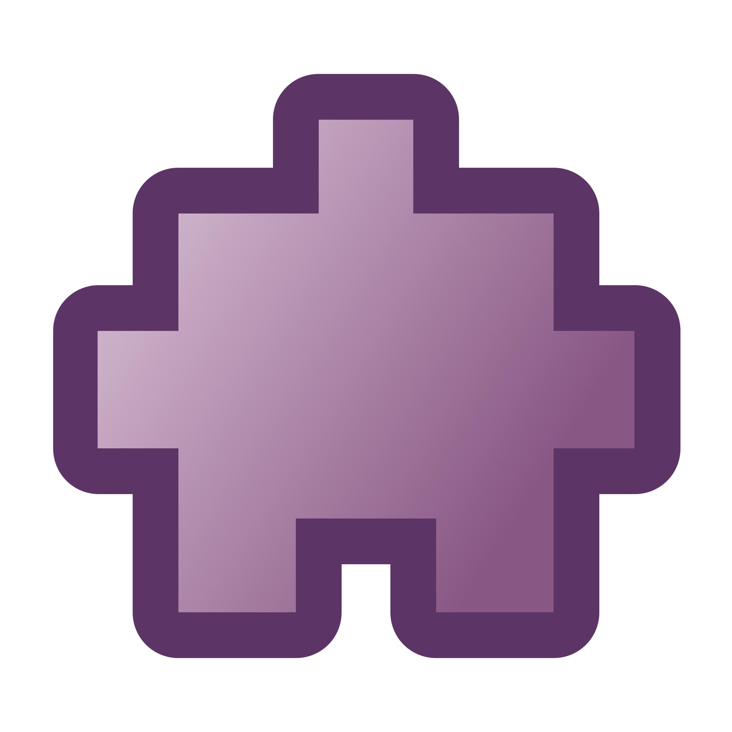 Puzzle purple icons