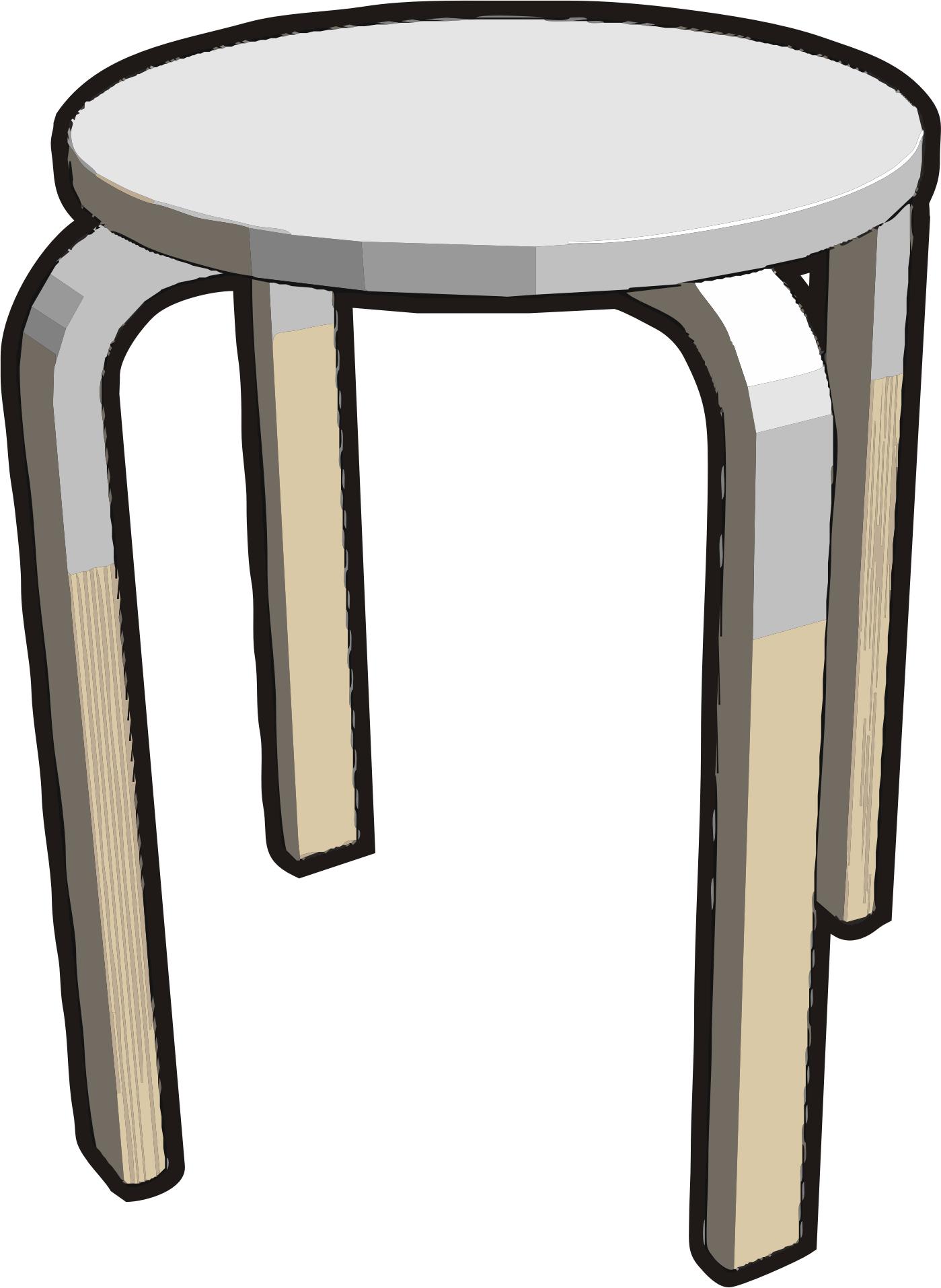 Ikea stuff - Frosta stool, half gray png