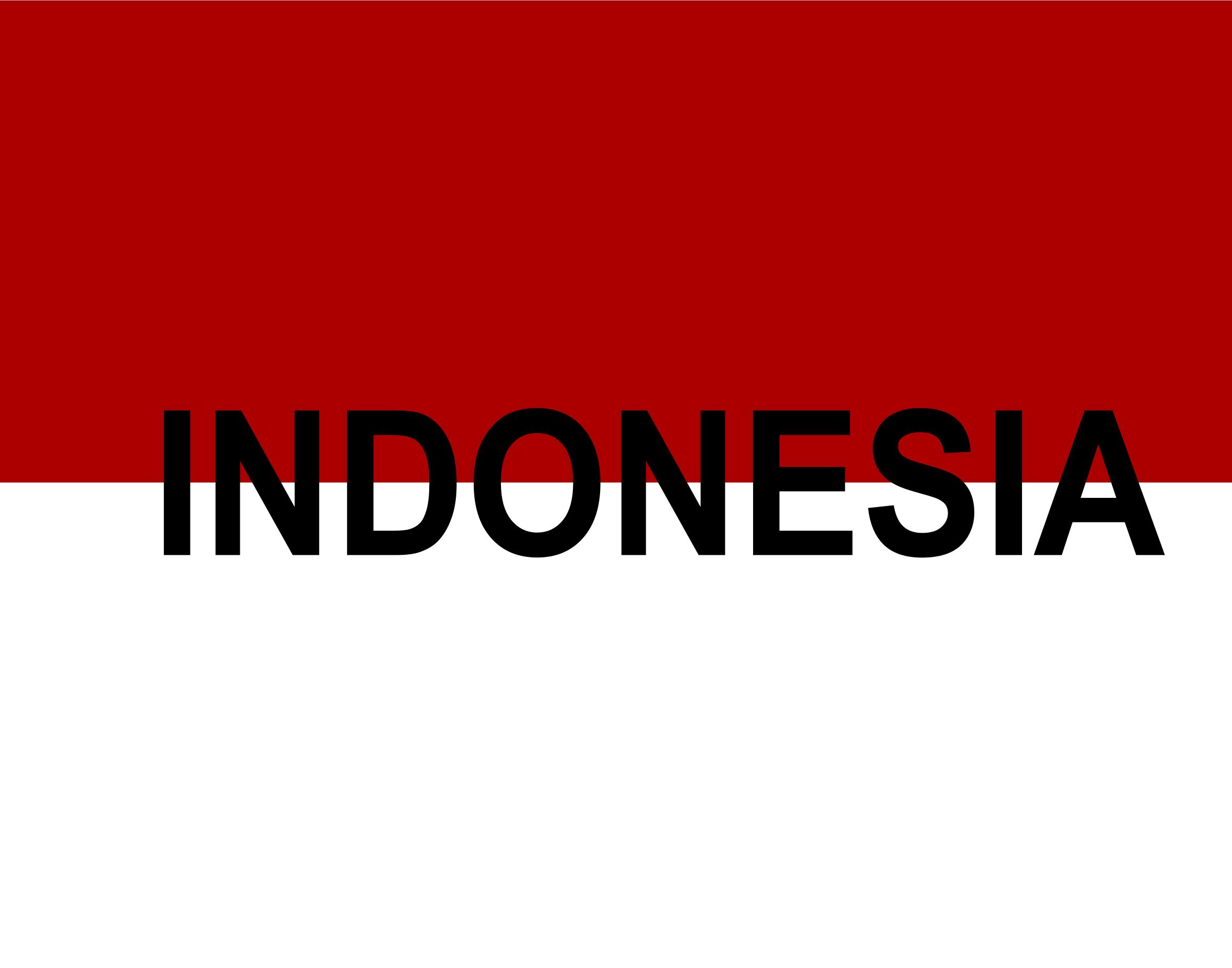 Indonesian flag text png