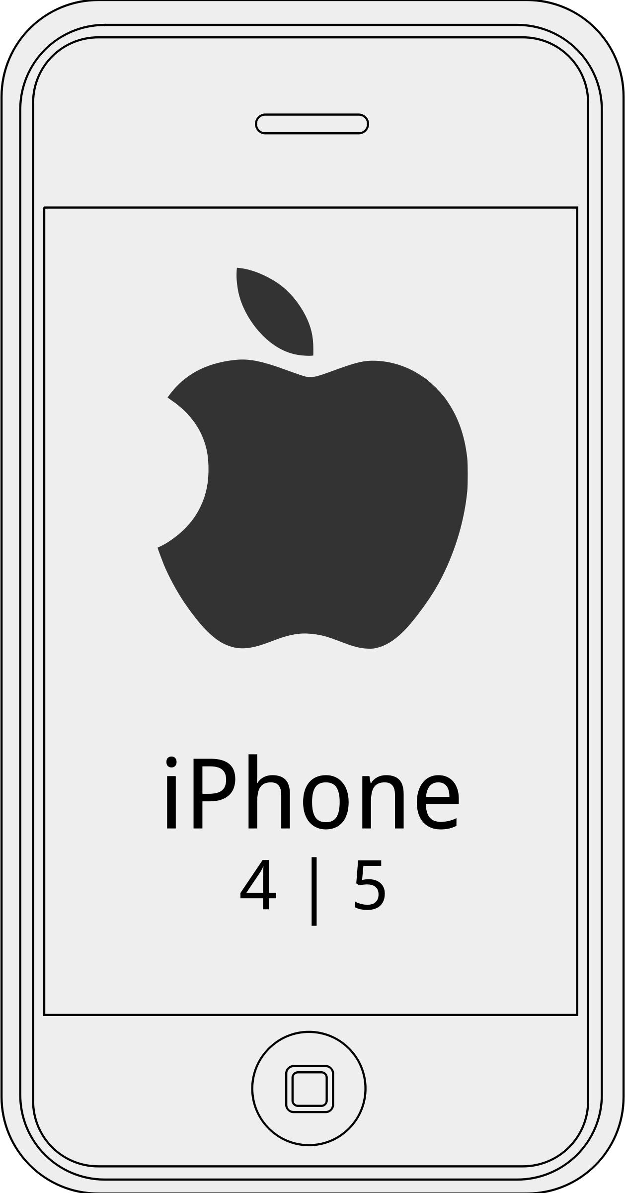 iPhone 4 icons