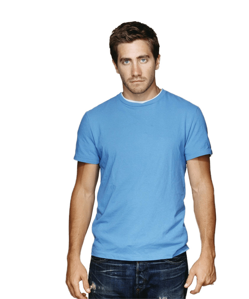 Jake Gyllenhaal Blue Tshirt png