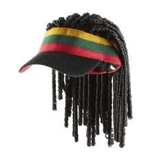 Jamaican Cap With Dreadlocks png