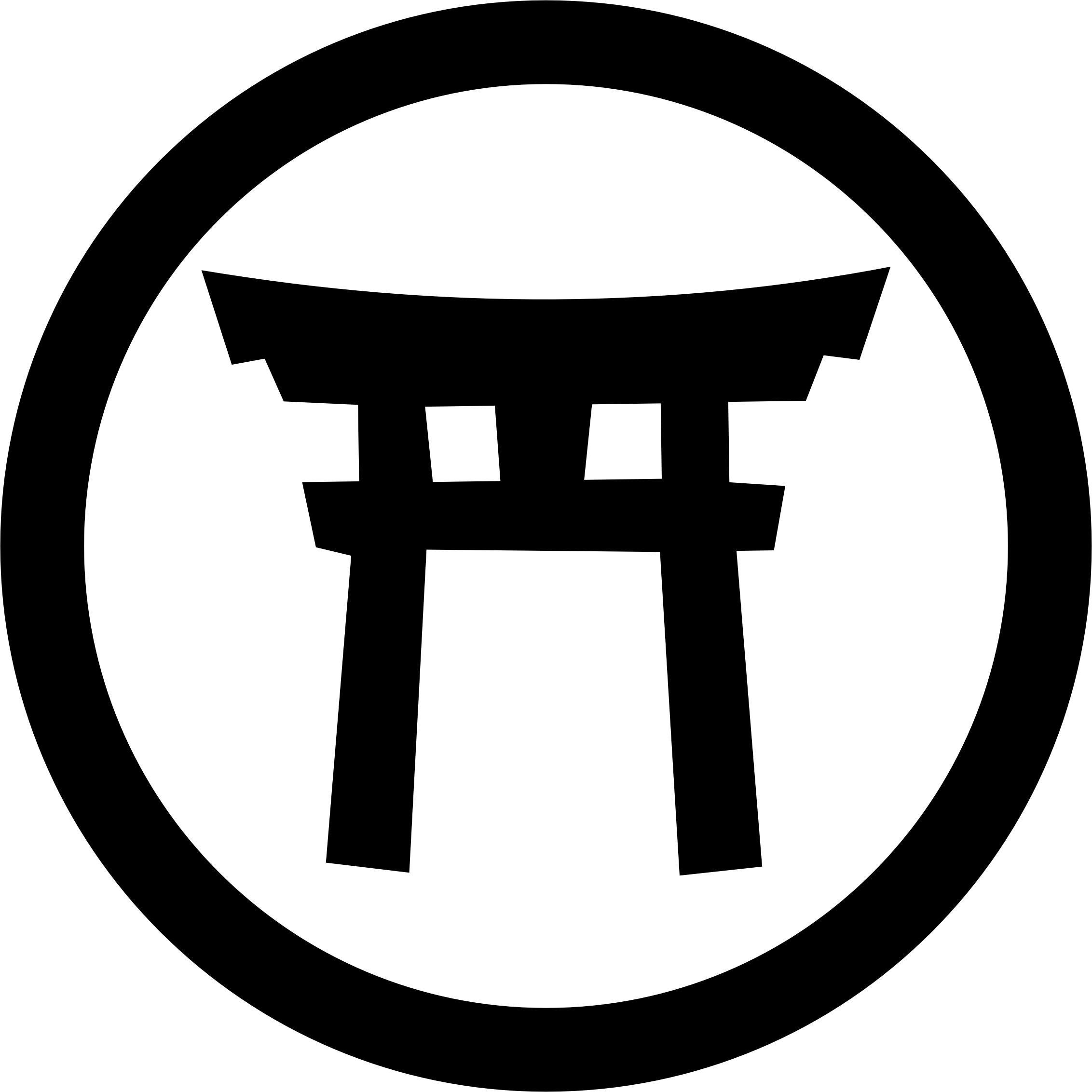 Japanese Gate Symbol (Redrawn) png