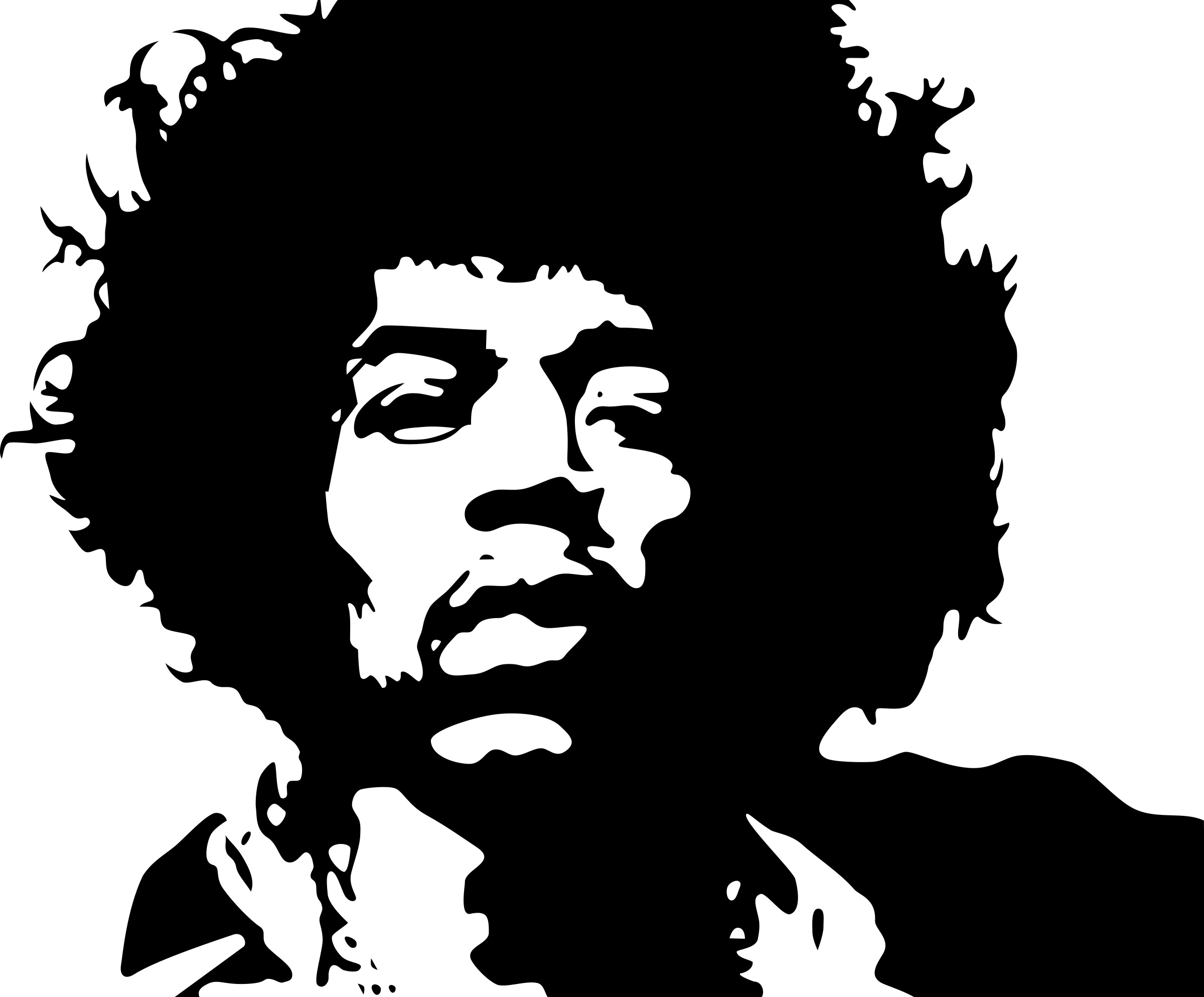 Jimi Hendrix Clipart png icons
