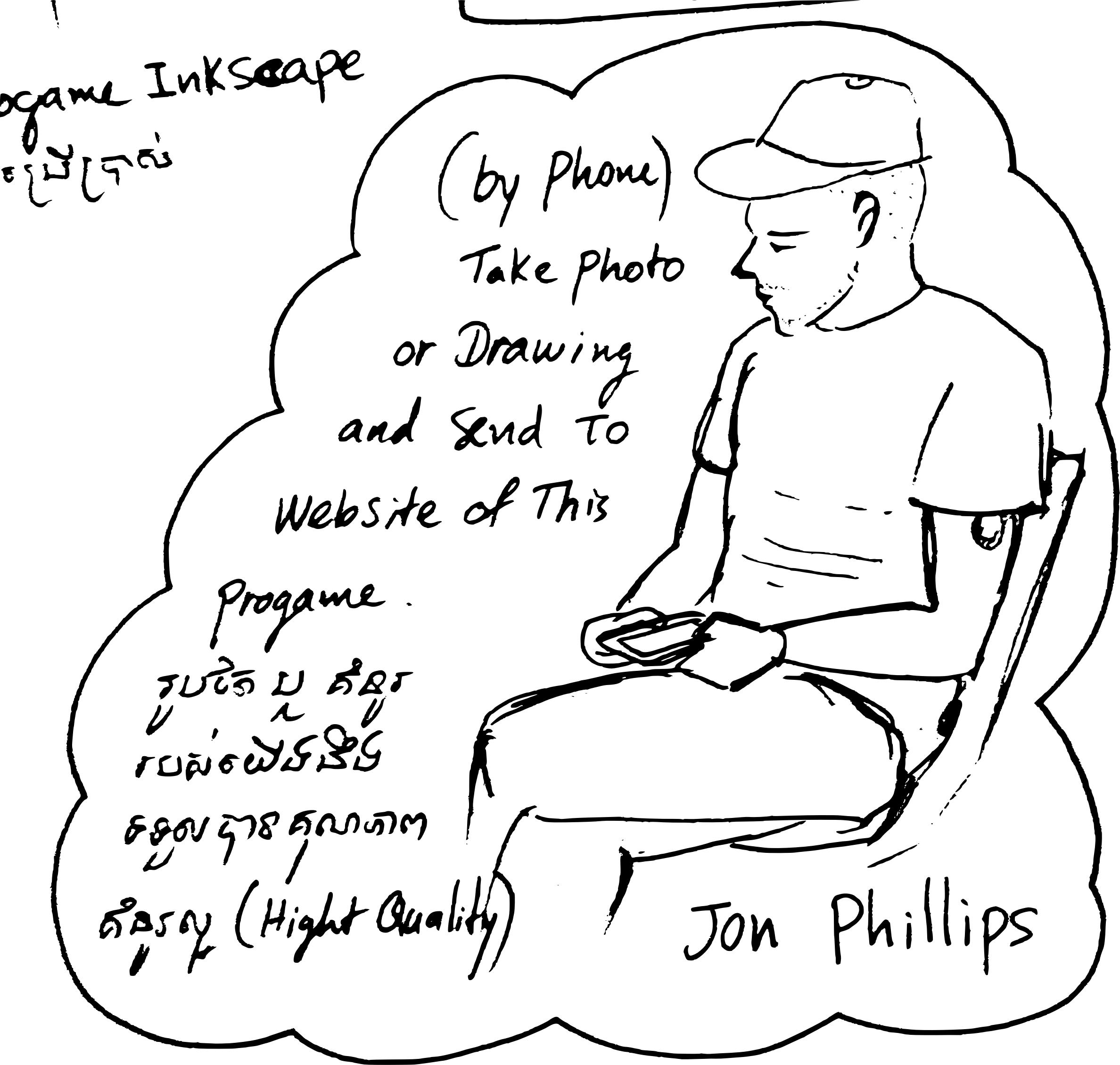 Jon Phillips Cartoon Lineart PNG icons