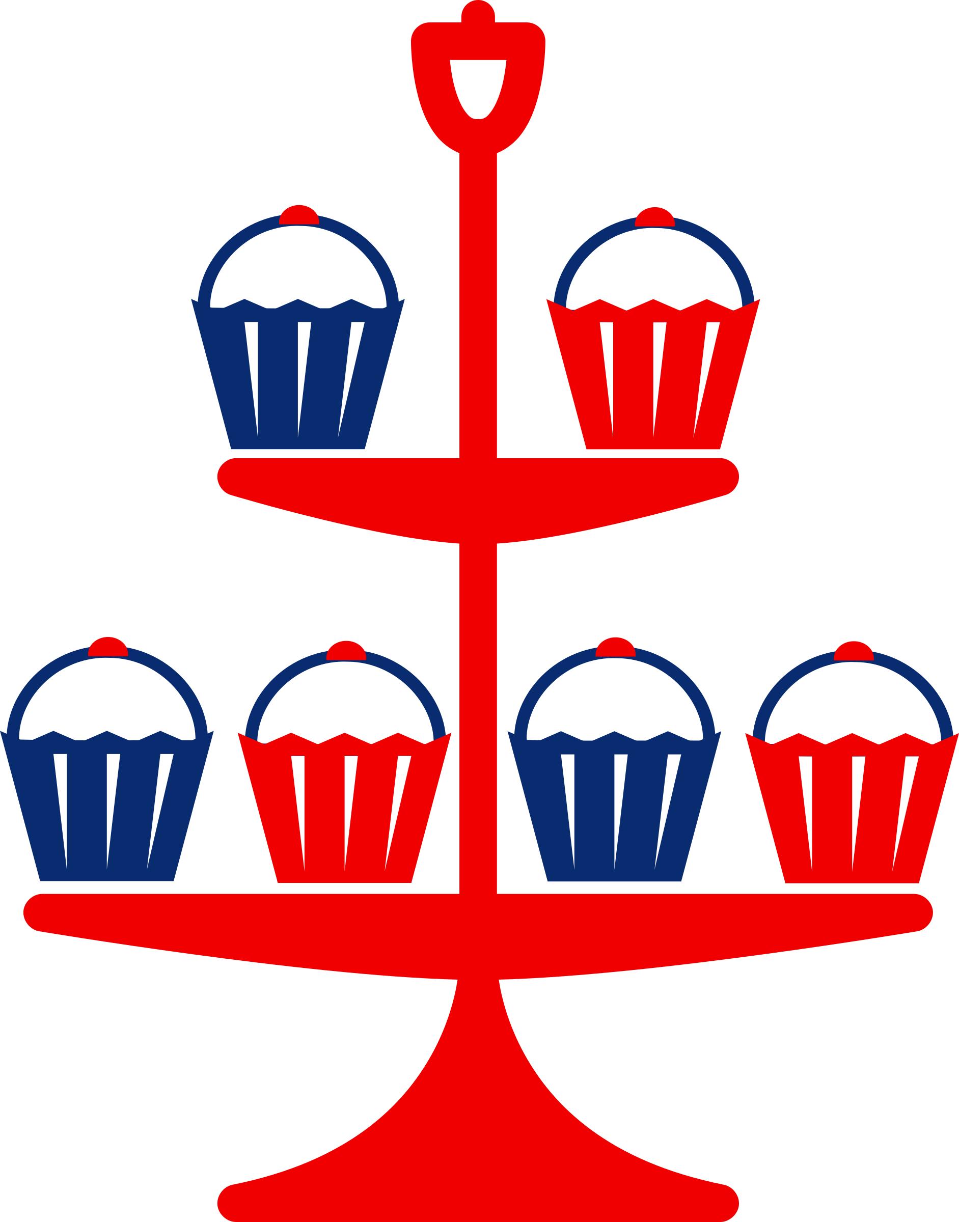 Jubilee cake stand red png