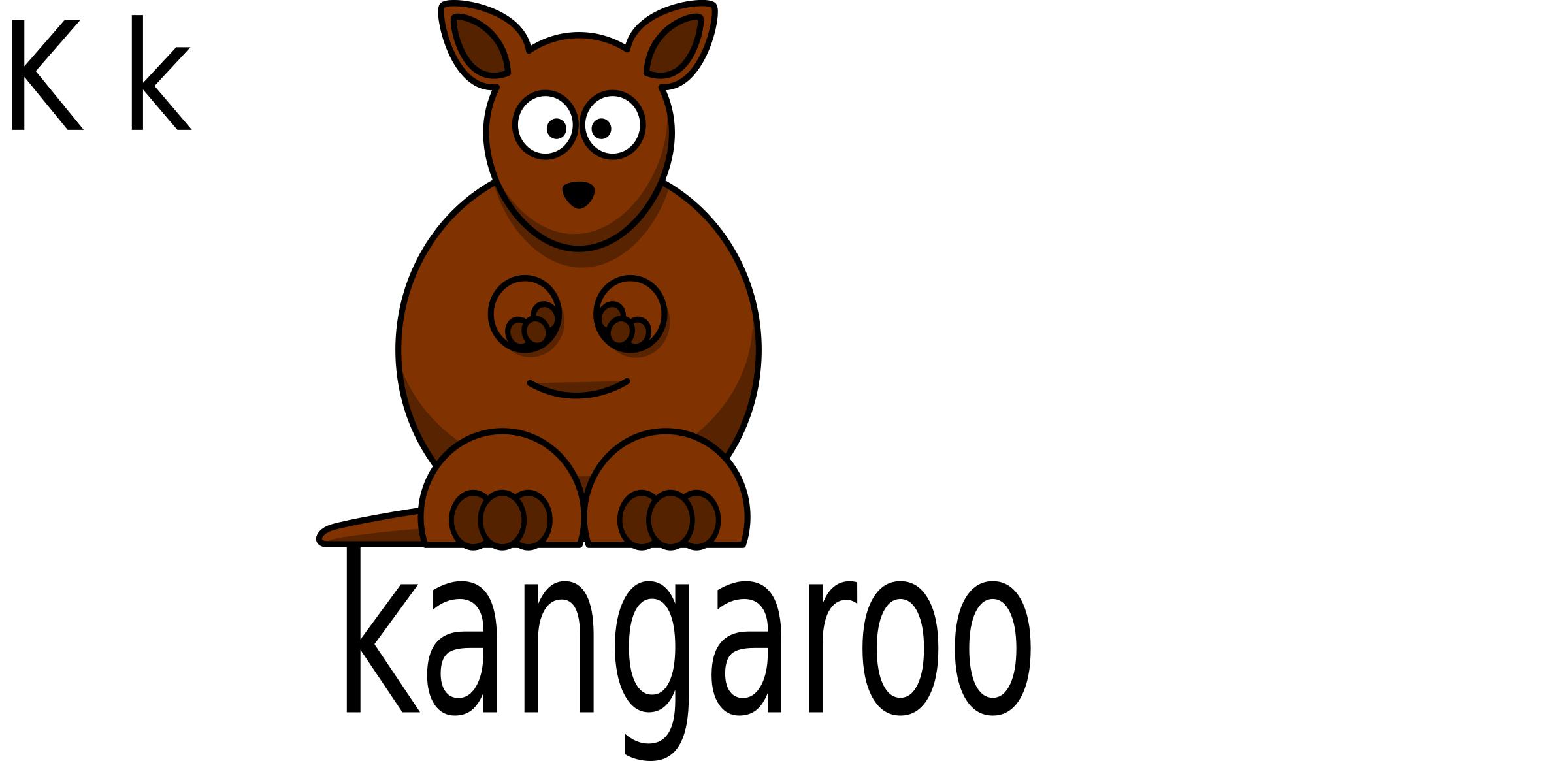 K for kangaroo png