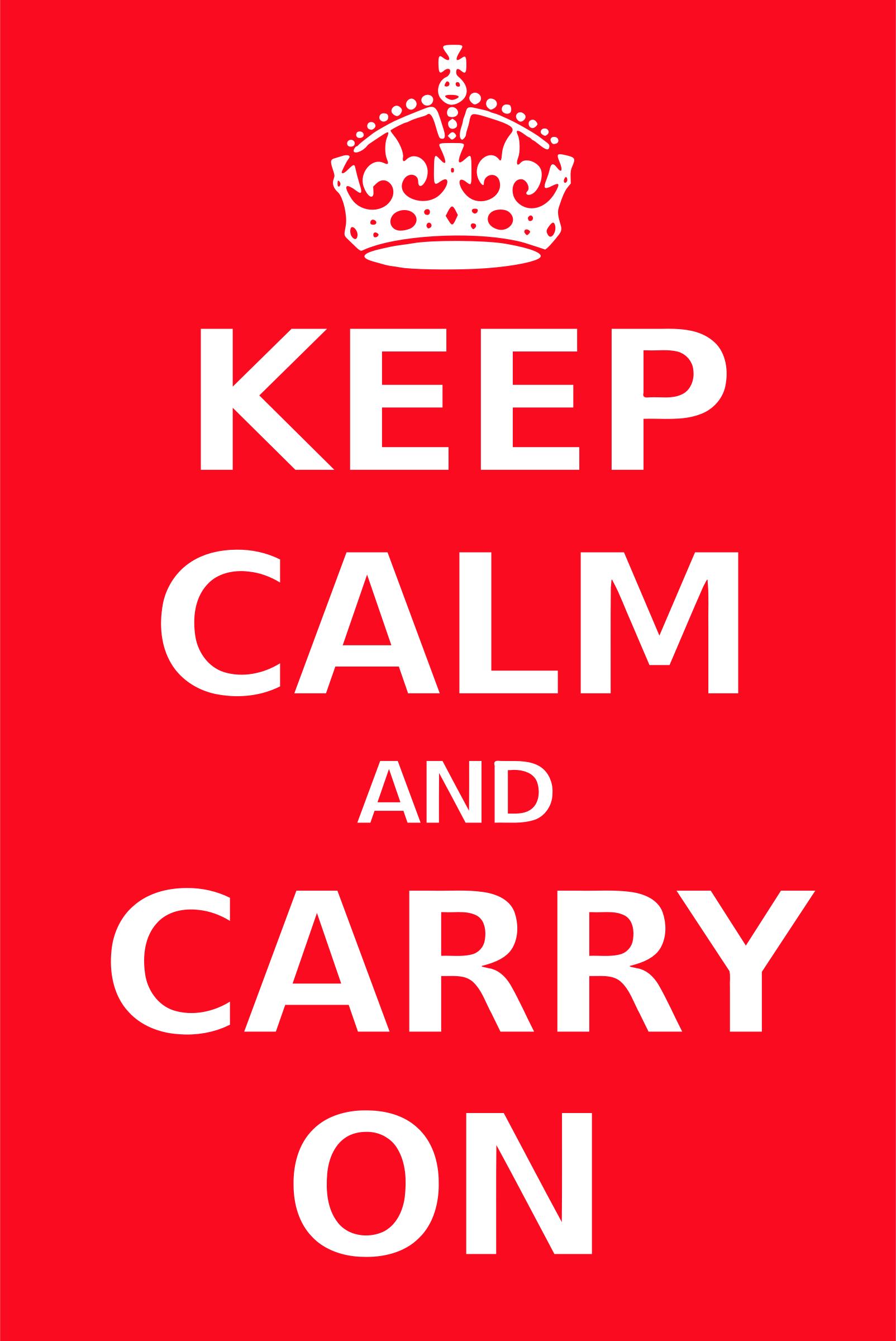 Keep calm poster png