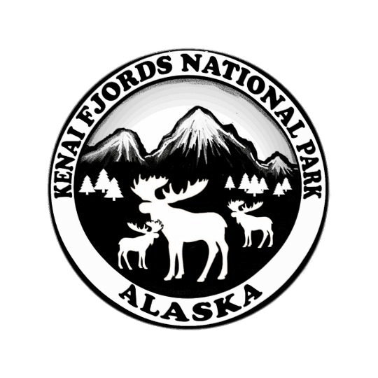 Kenai Fjords National Park Logo icons