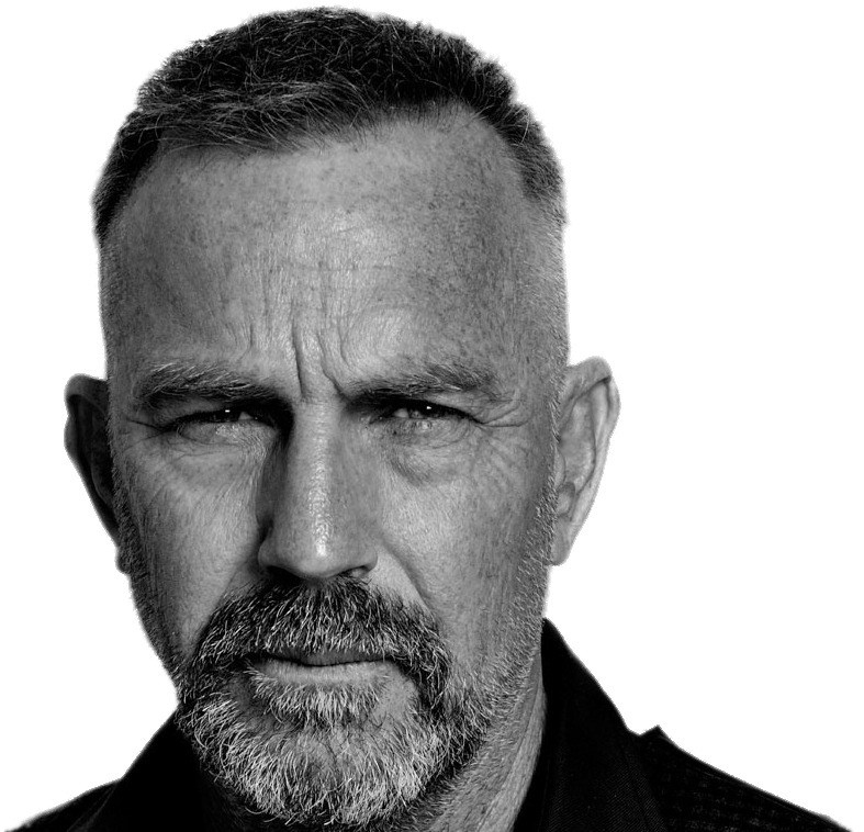 Kevin Costner Black and White icons