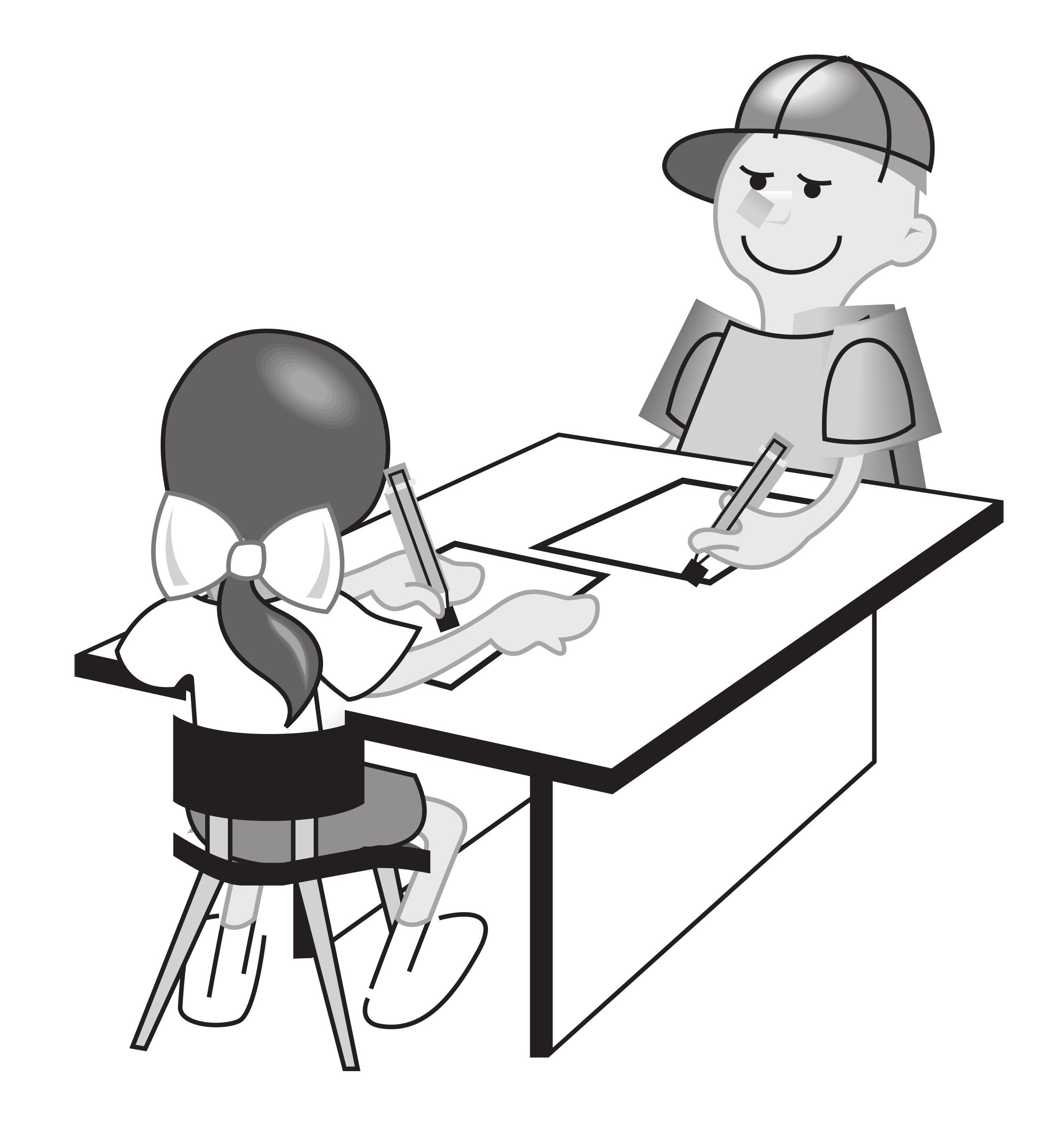 Kids at Table png