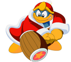 Kirby King Dedede Using Hammer PNG icons
