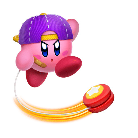 Kirby Playing With A Yoyo png