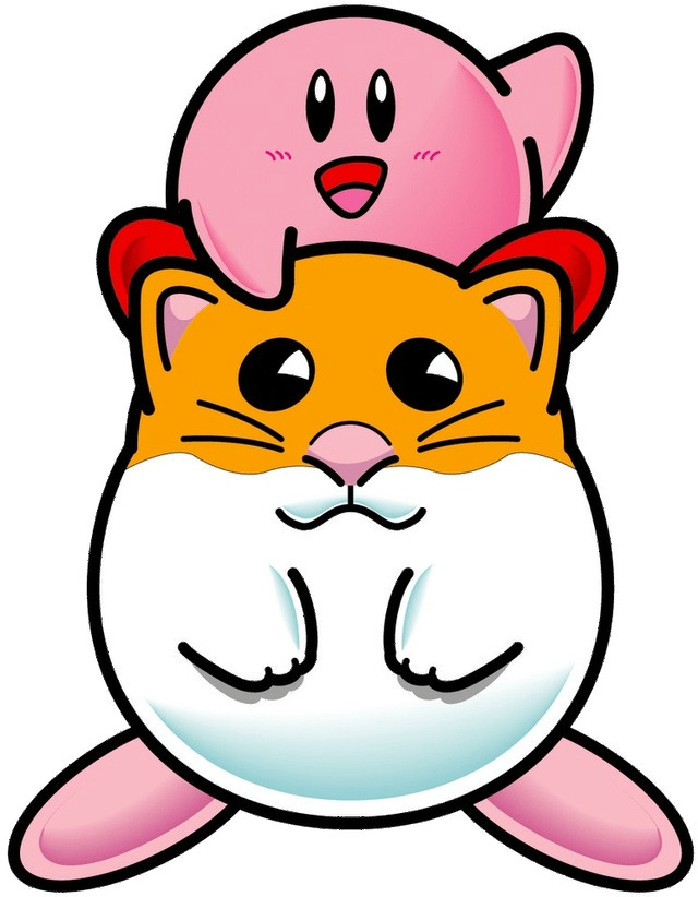 Kirby Sitting on Rick's Shoulders PNG icons