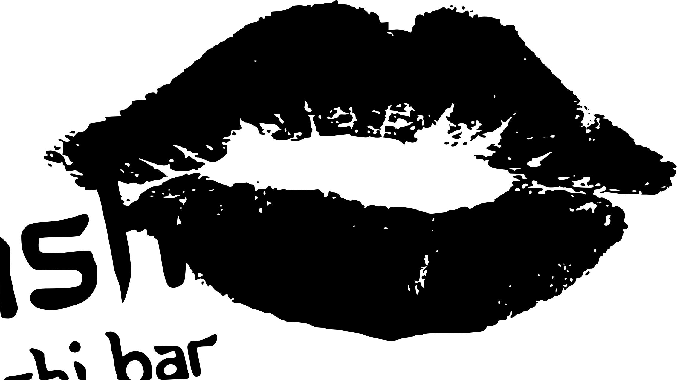 Kiss Lips Stencilize png