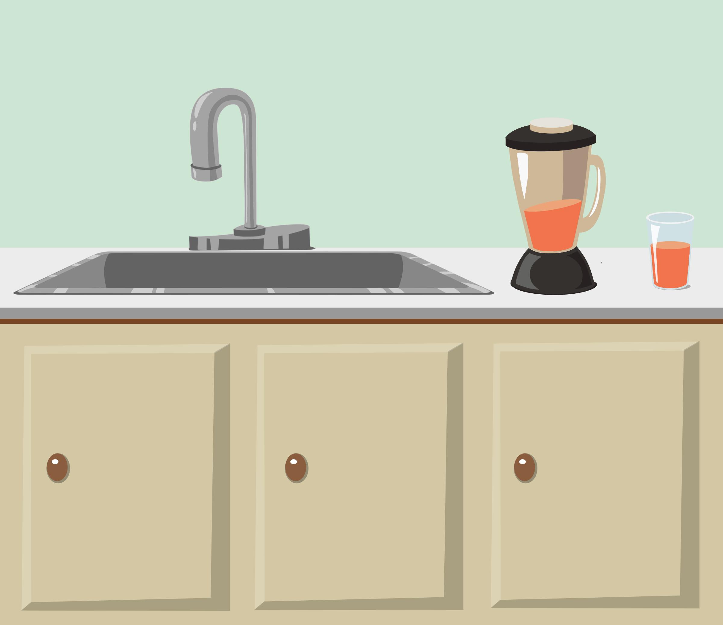 Kitchen counter and sink from Glitch png