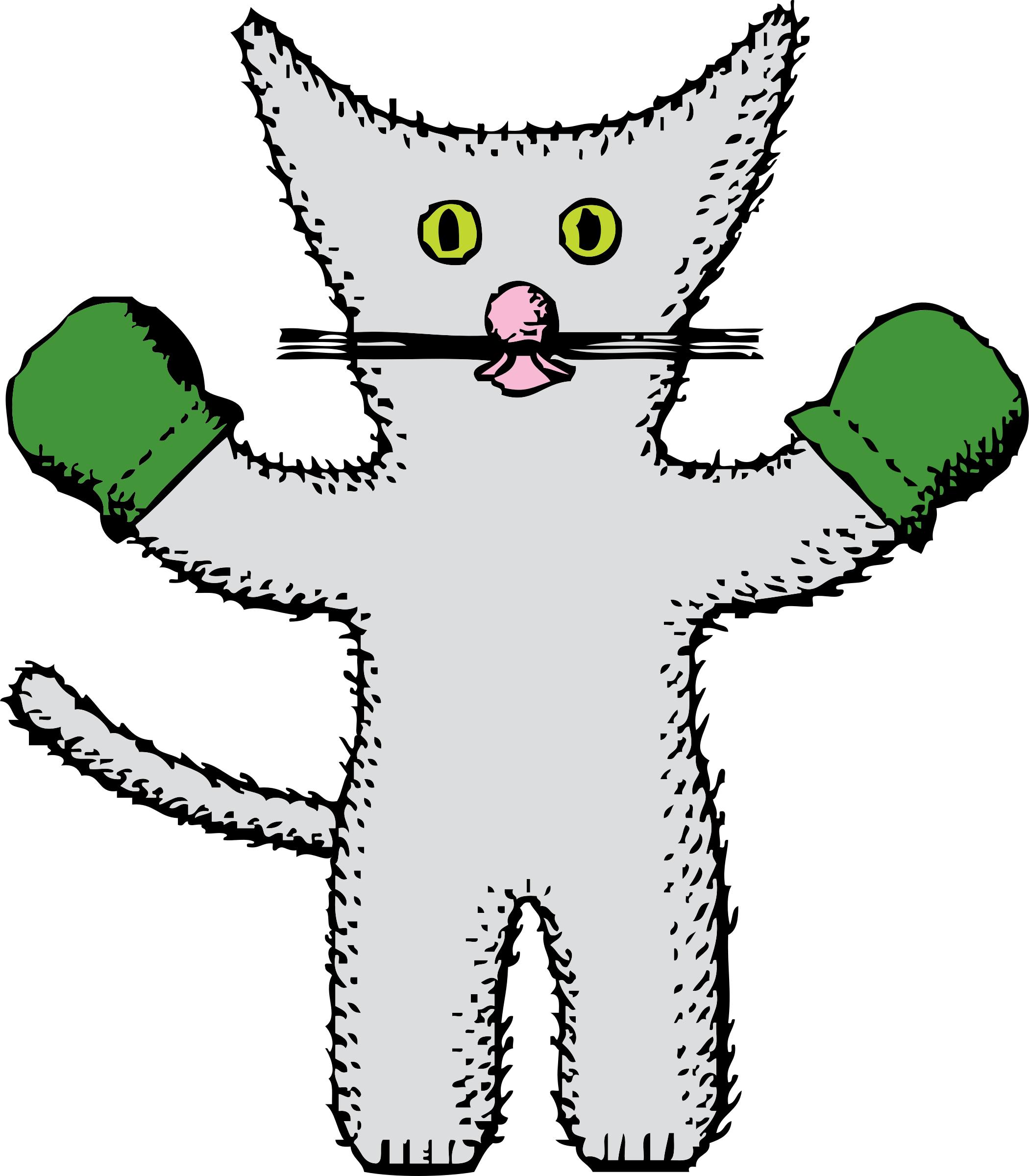 kitten with mittens png