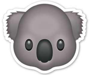 Koala Emoji PNG icons