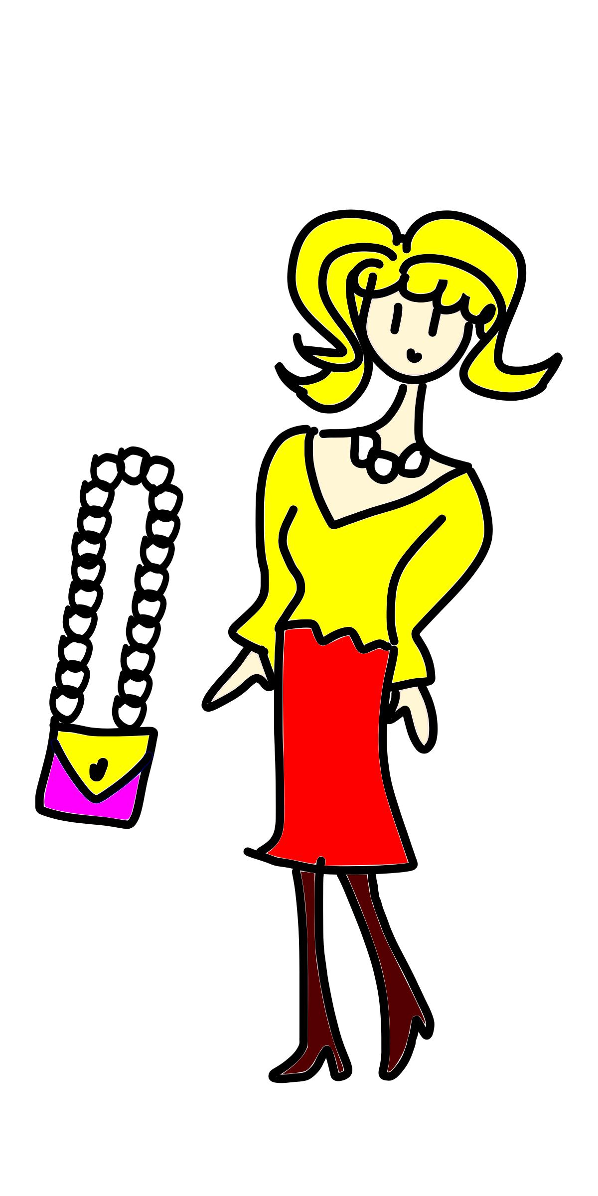 lady with a handbag png
