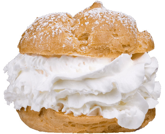 Large Cream Puff png