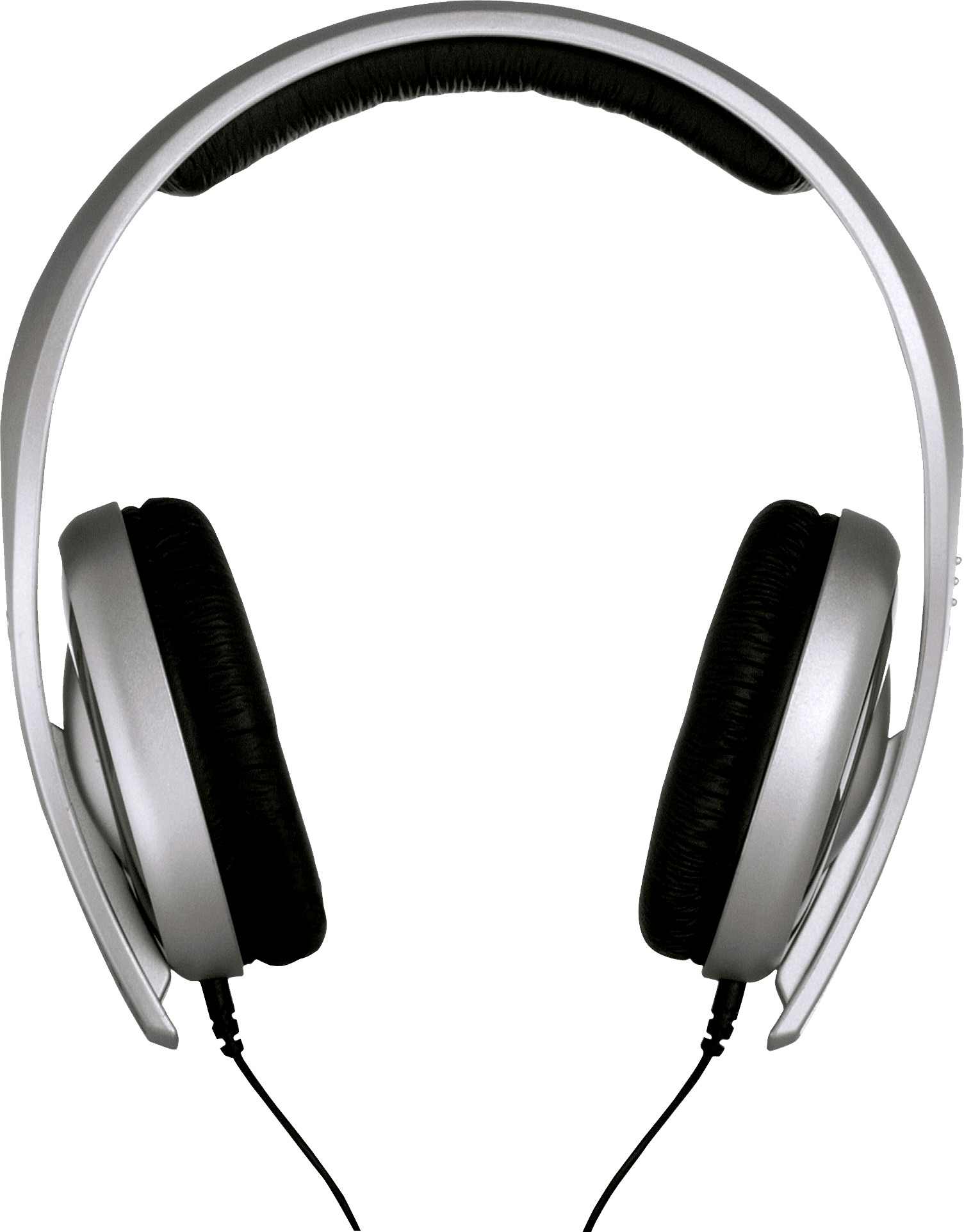 Large Grey Headphones PNG icons