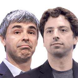 Larry Page and Sergey Brin icons