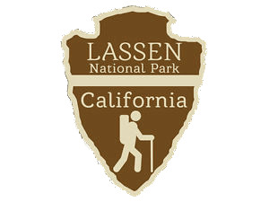 Lassen Volcanic National Park Trail Logo icons