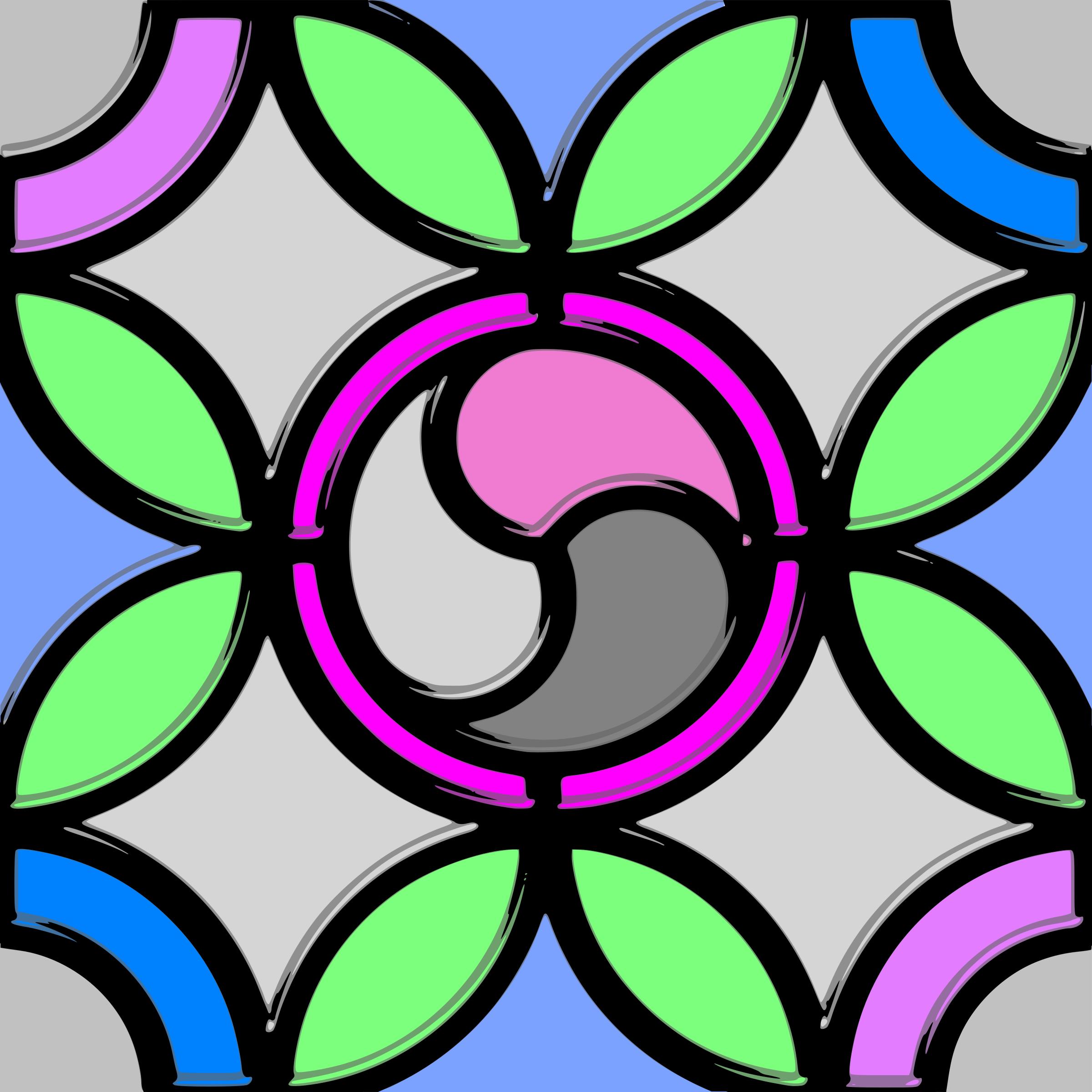 Leaded Glass Triskell color png