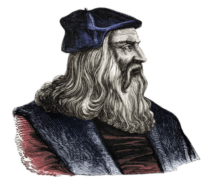 Leonardo Da Vinci Engraving png icons