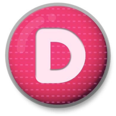 Letter D Roundlet icons