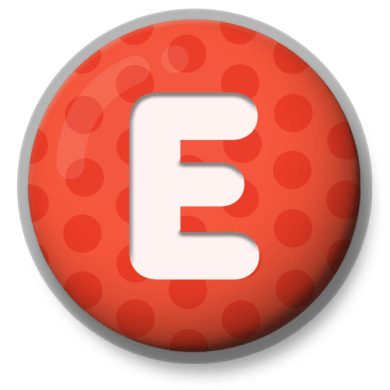 Letter E Roundlet icons