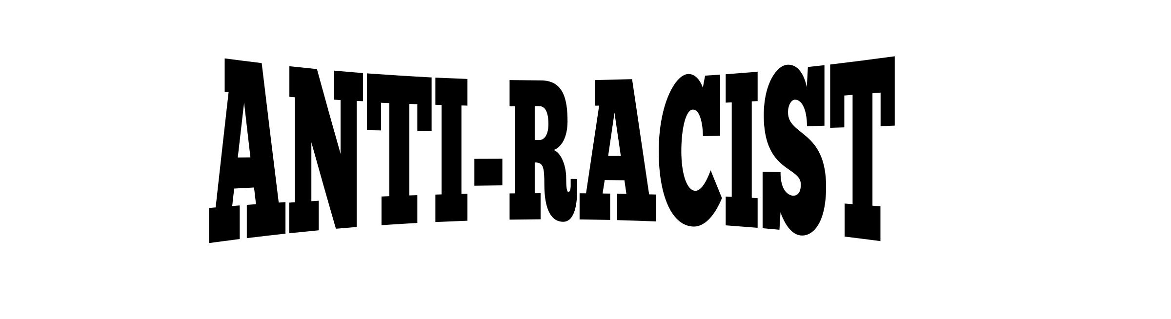 Lettering anti-racist png
