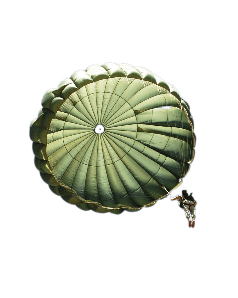 Light Green Parachute icons