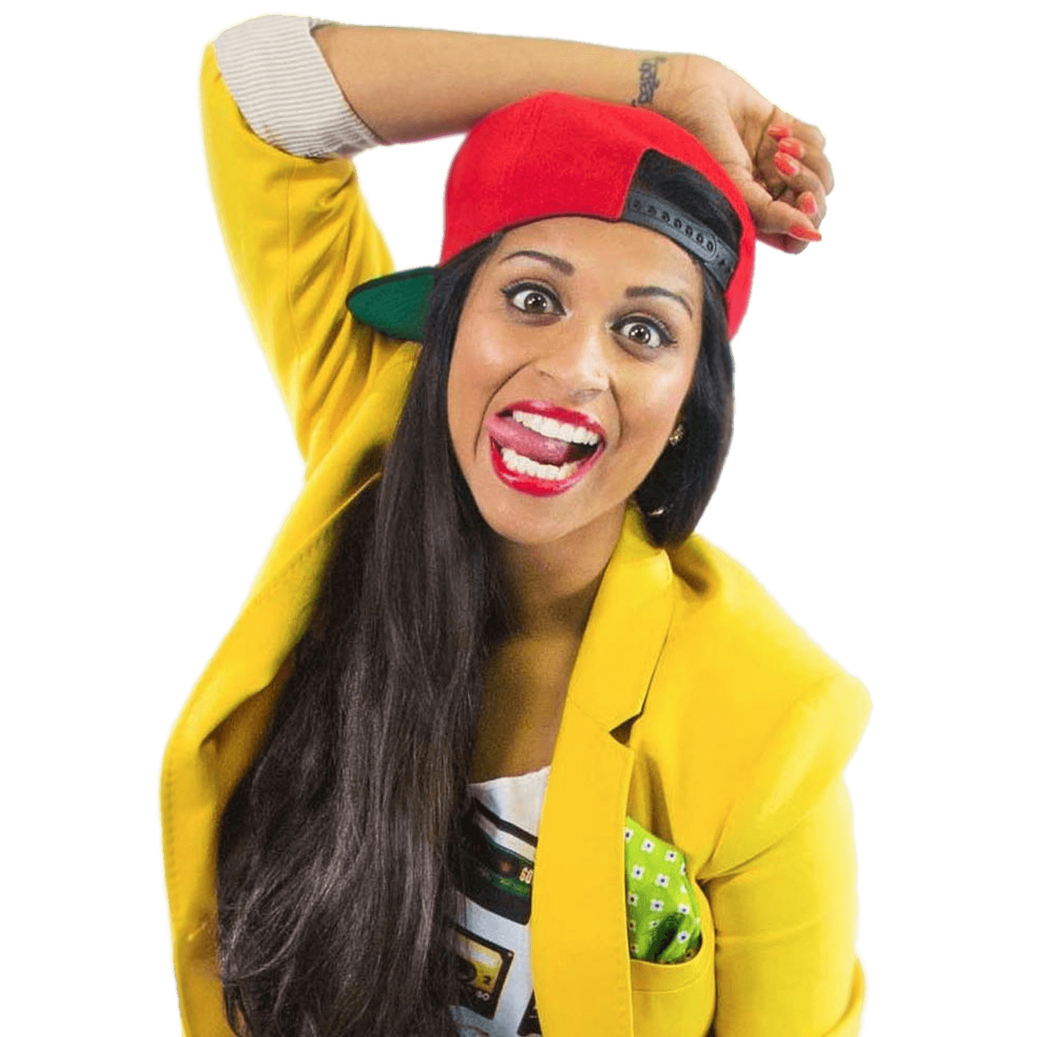 Lilly Singh IISuperwomanII Yellow icons