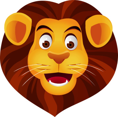 Lion Face Clipart icons
