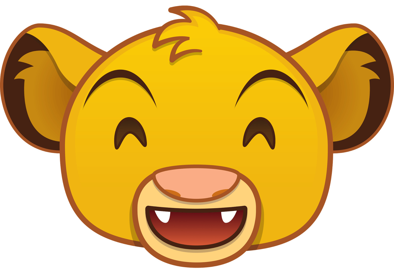 Lion King Grin Emoji icons
