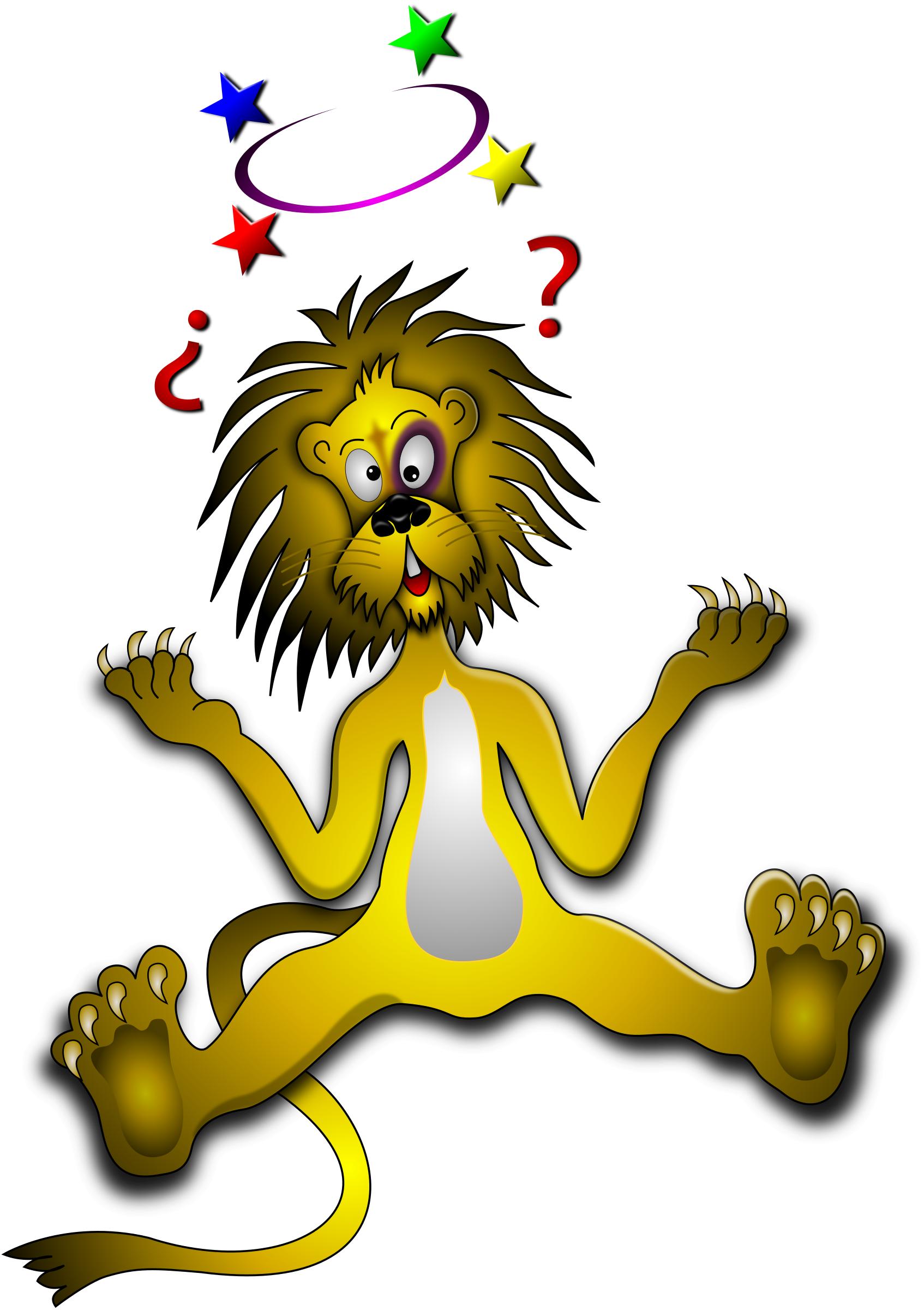 Lion with Black Eye png