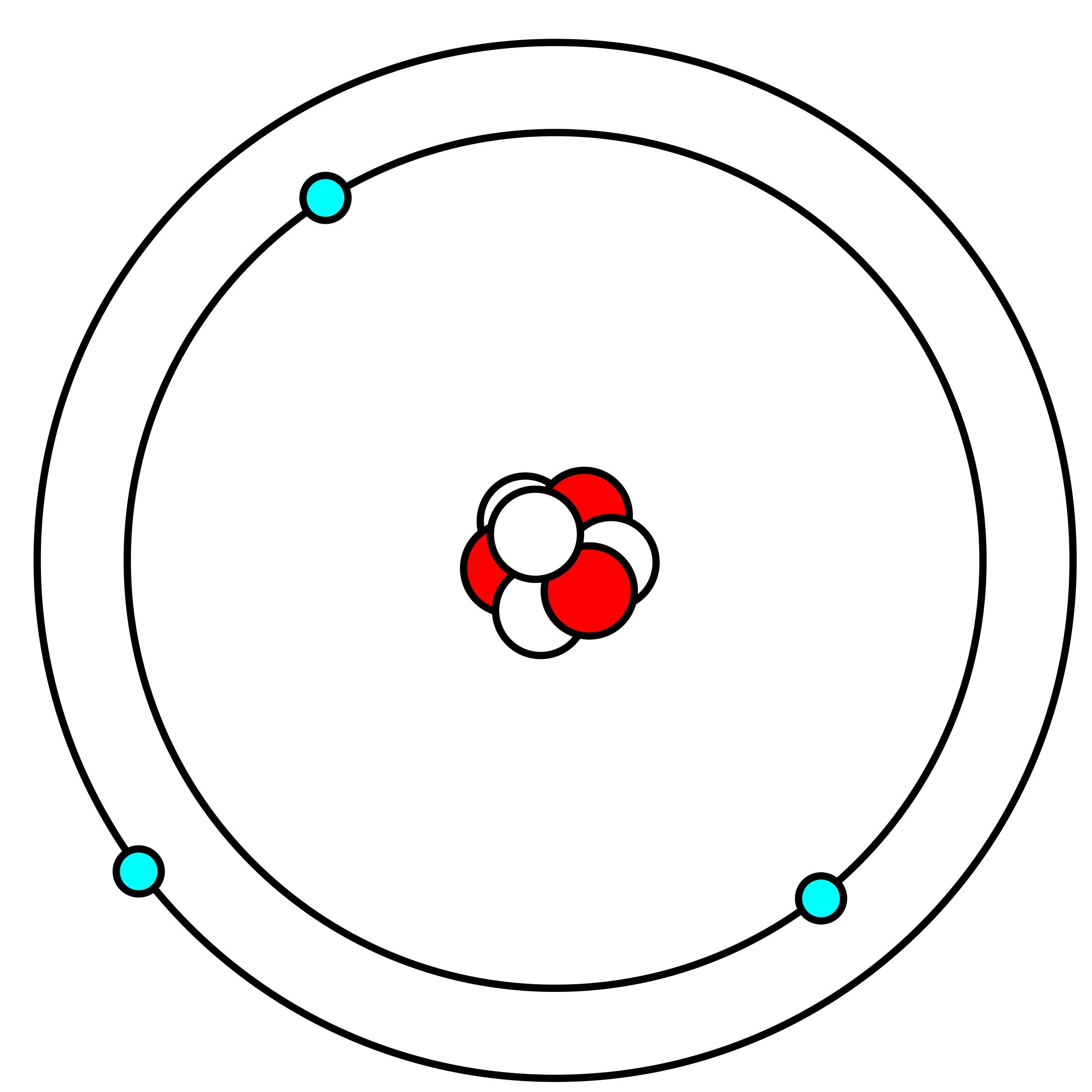 Lithium atom in Bohr model png icons