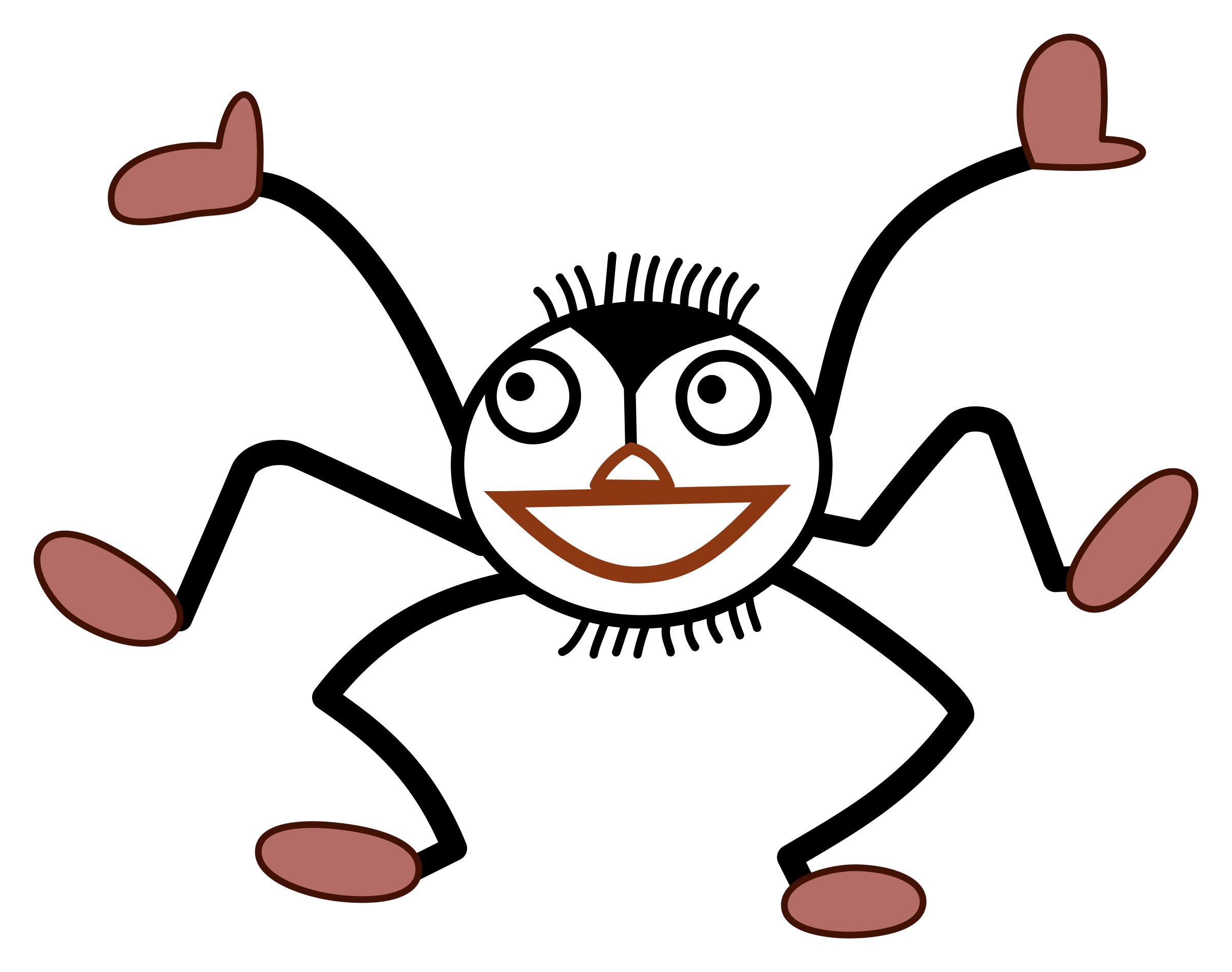 Little Miss Muffet Spider - Denslow png