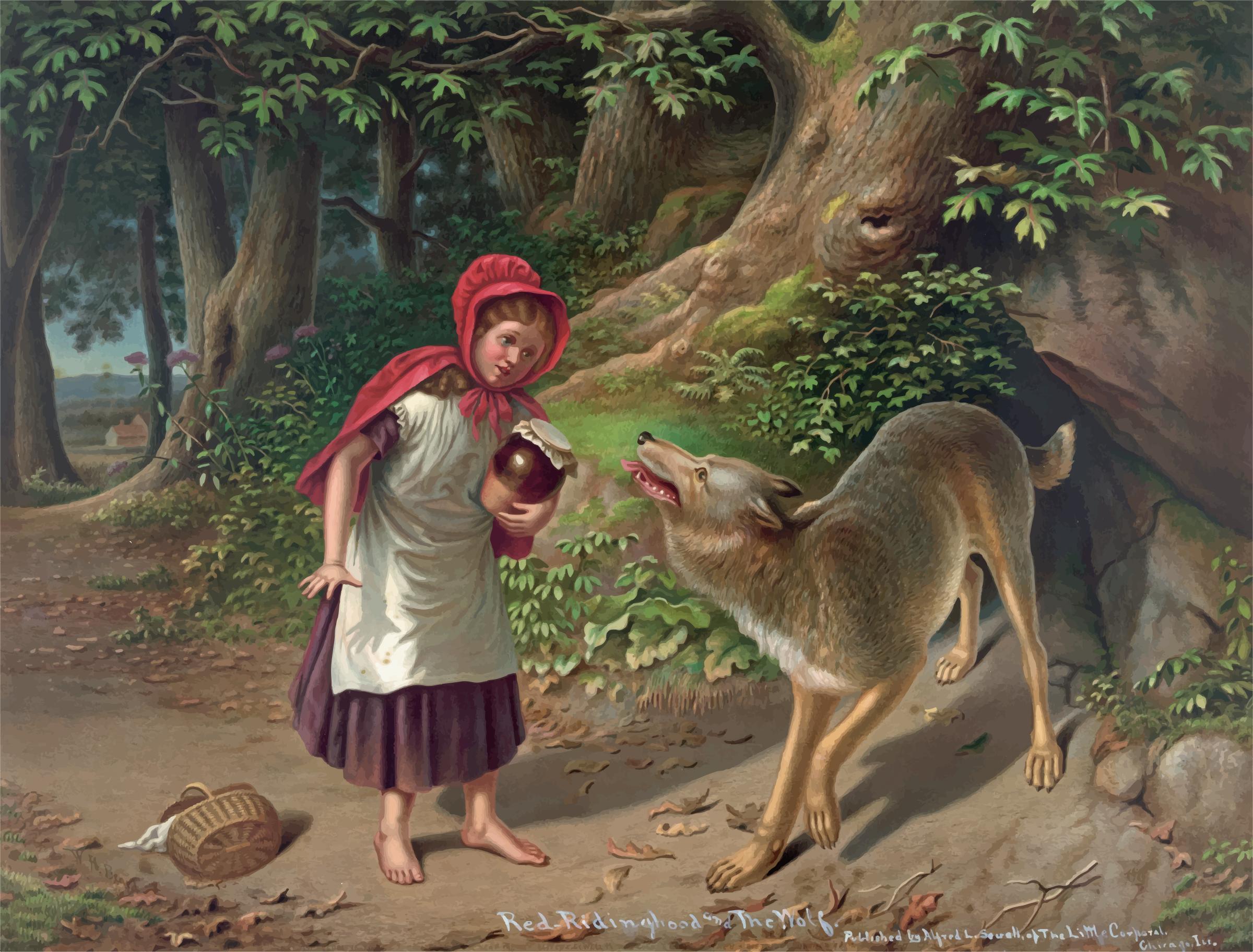 Little Red Riding Hood Painting png