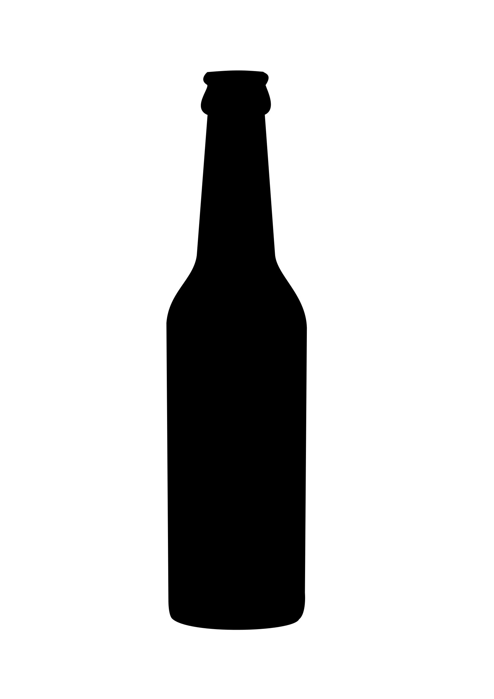 long neck bottle (silhouette) png