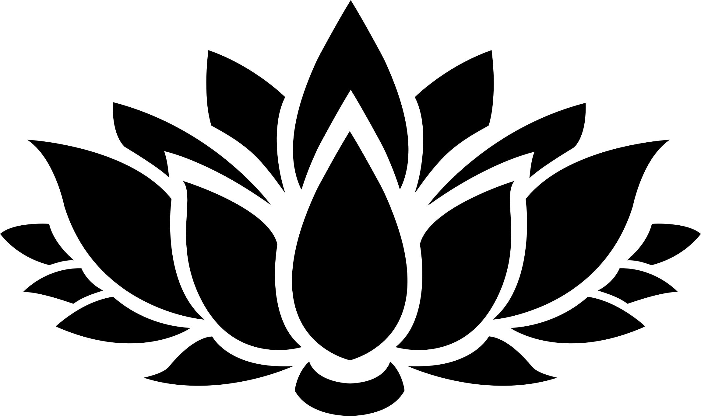 Lotus Flower Silhouette 6 PNG icons