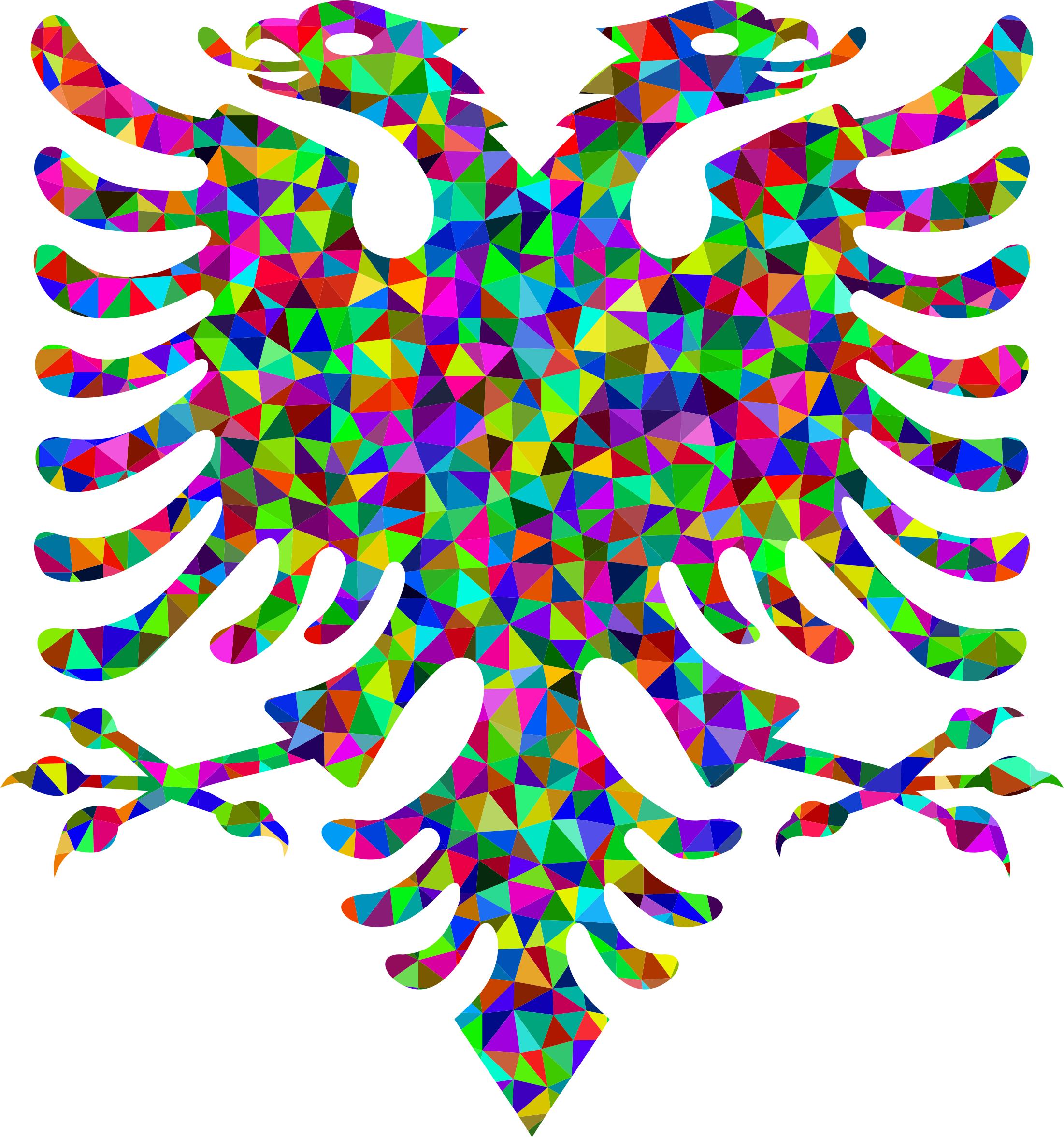 Low Poly Prismatic Double Headed Eagle png