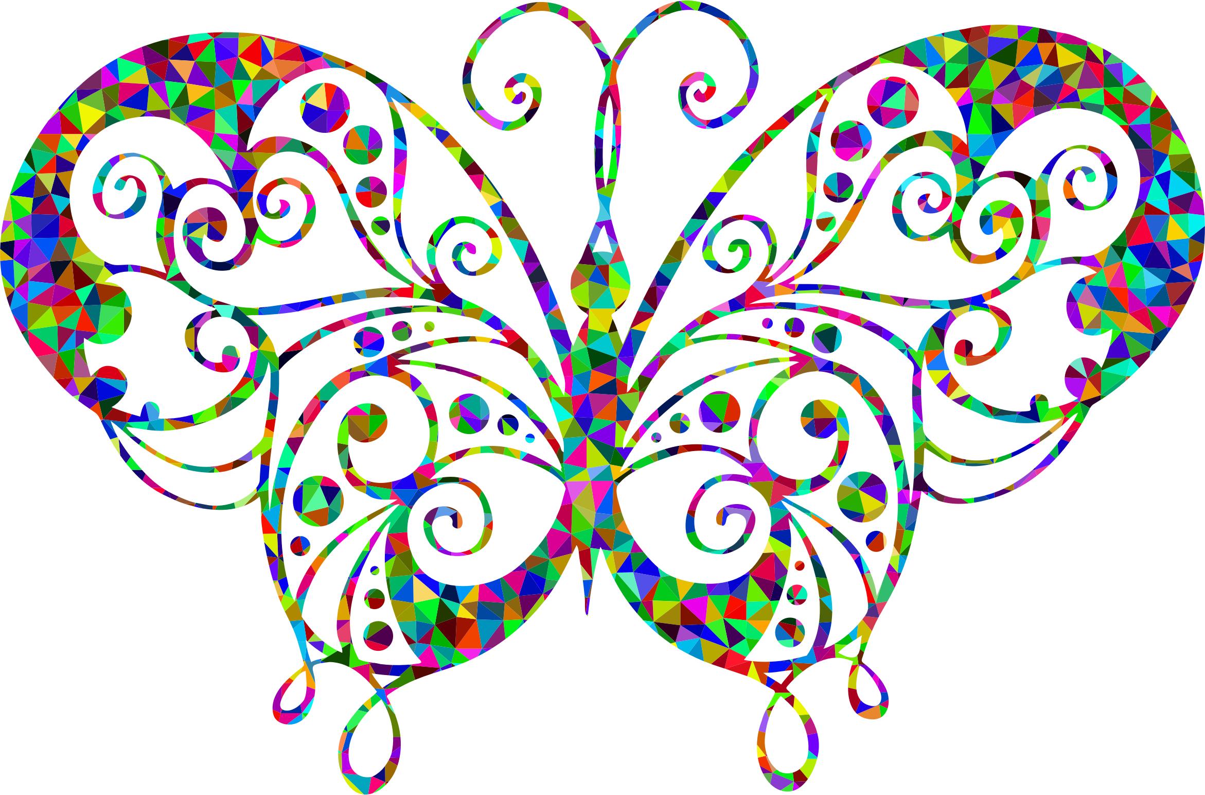 Low Poly Flourish Butterfly PNG icons