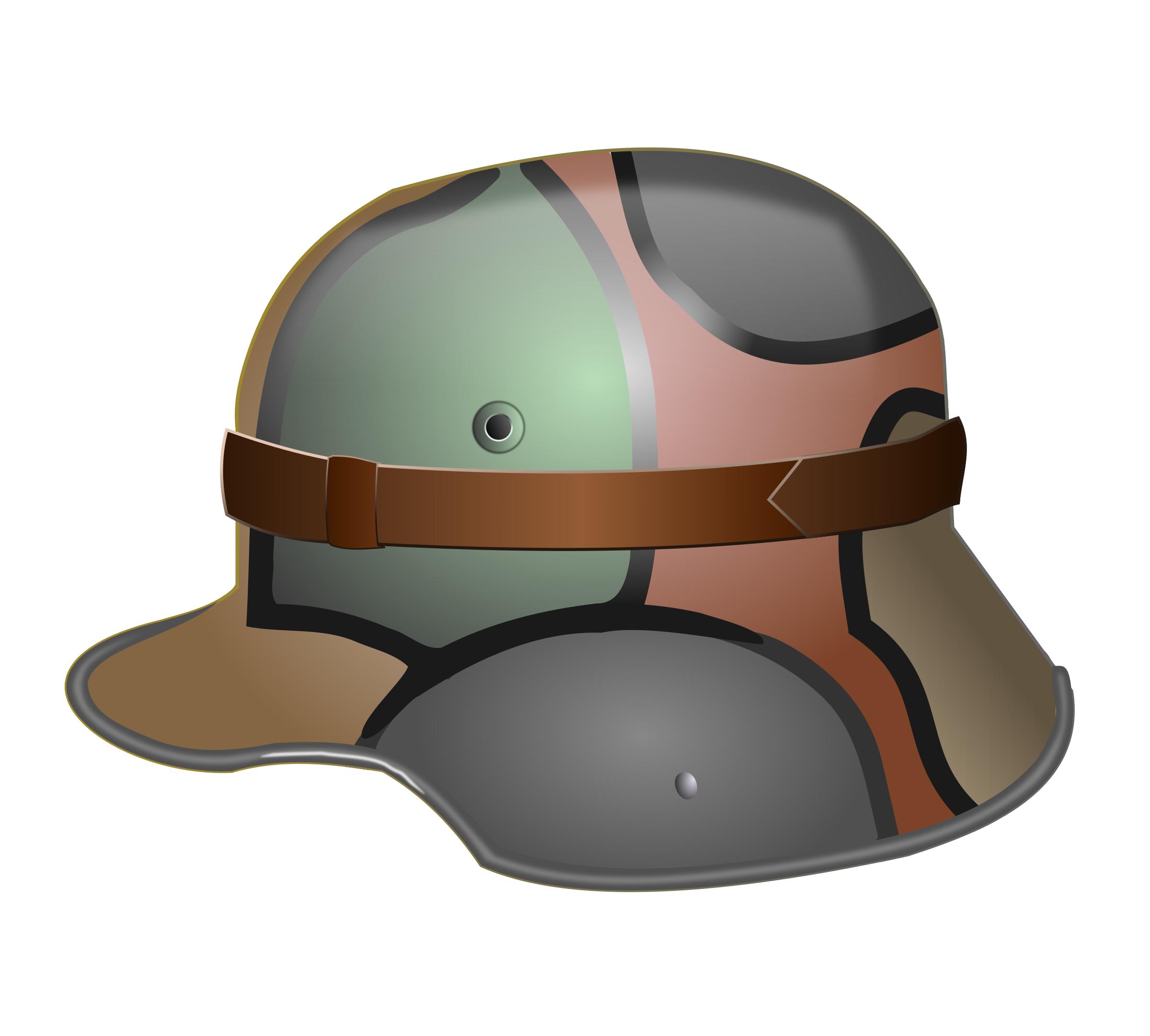 M1916 German WW1 Camo Helmet png