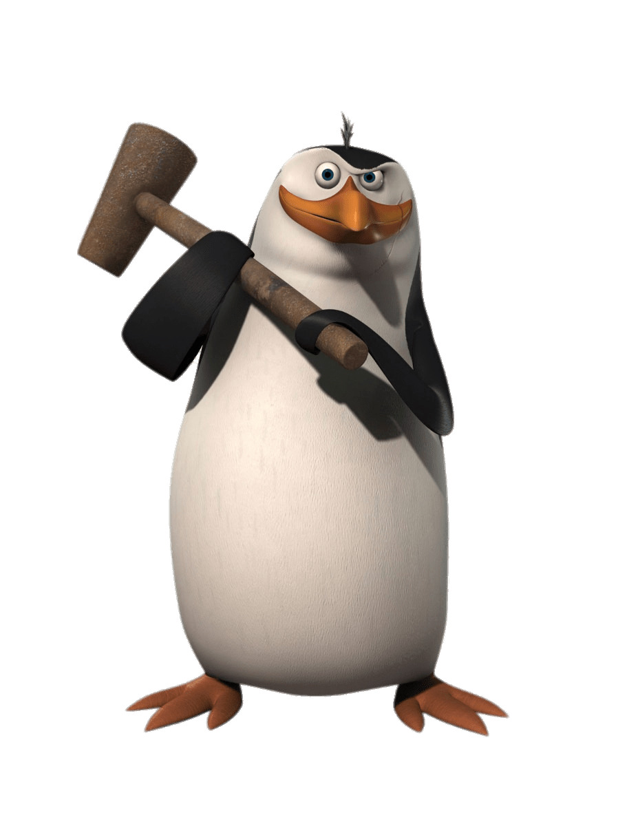 Madagascar Penguin With Hammer icons