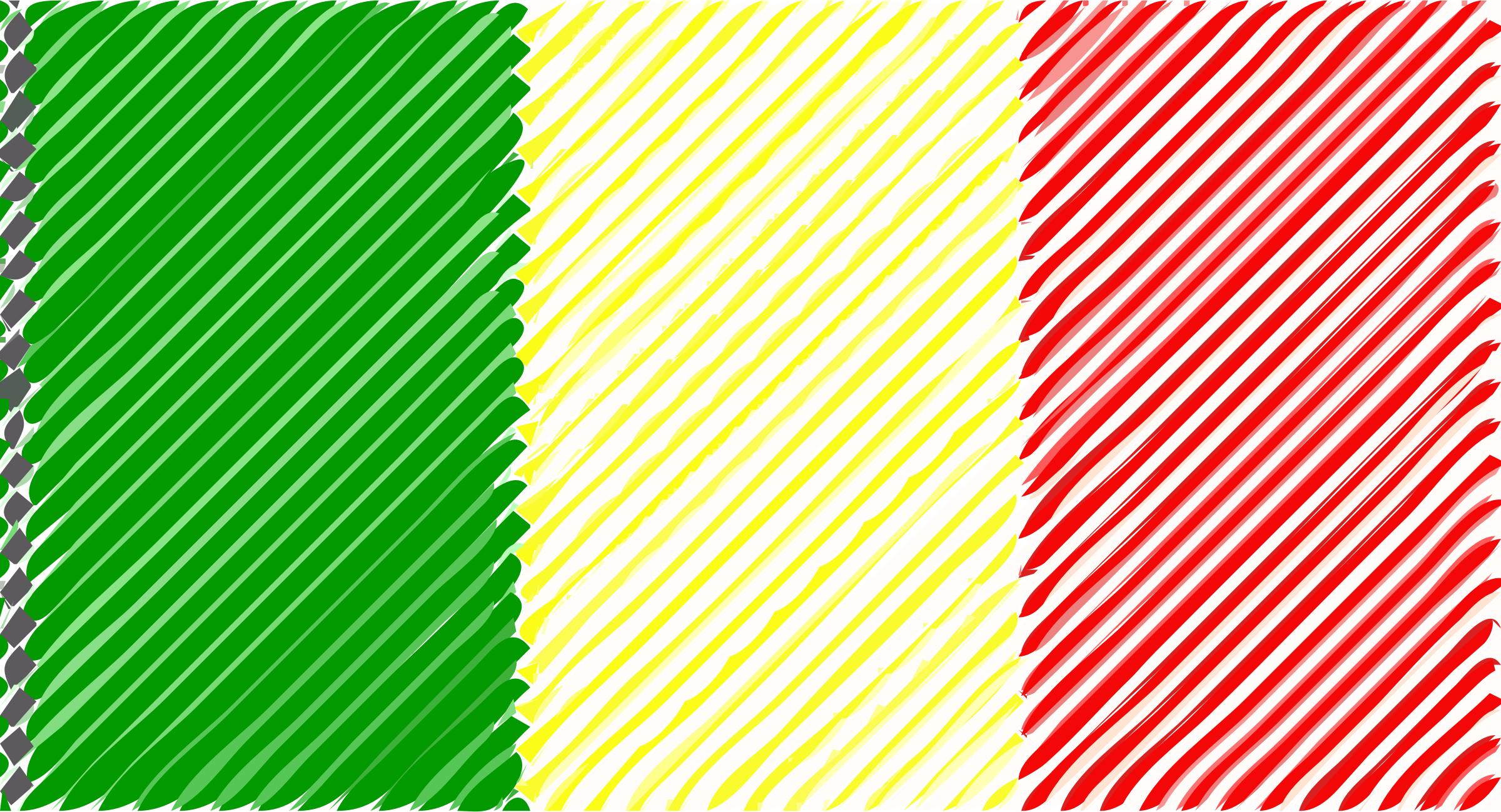 Mali flag linear png